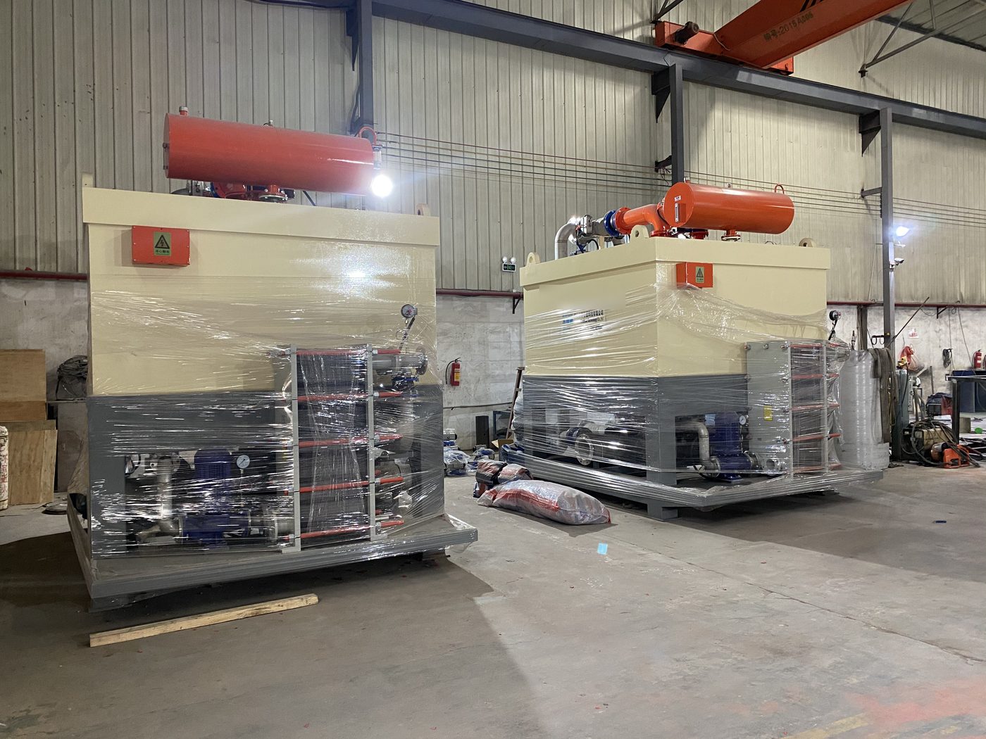 Separators packed and ready to ship